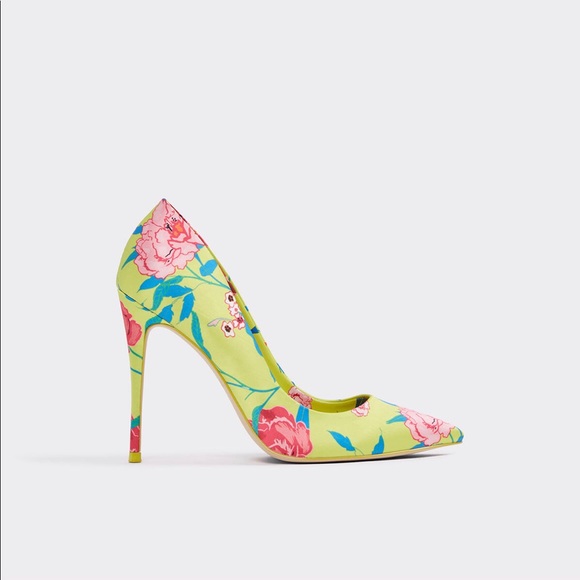 aldo floral heels
